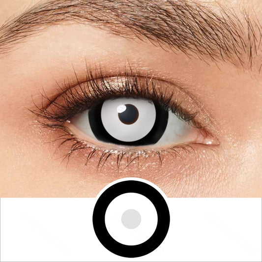 Black And White Mini Sclera Contacts