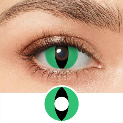 Green Cat Eye Contacts